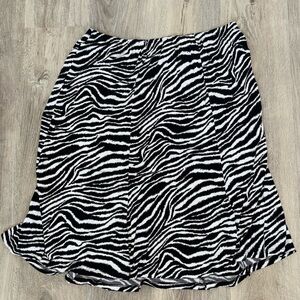 Zebra Print Women's Skirt